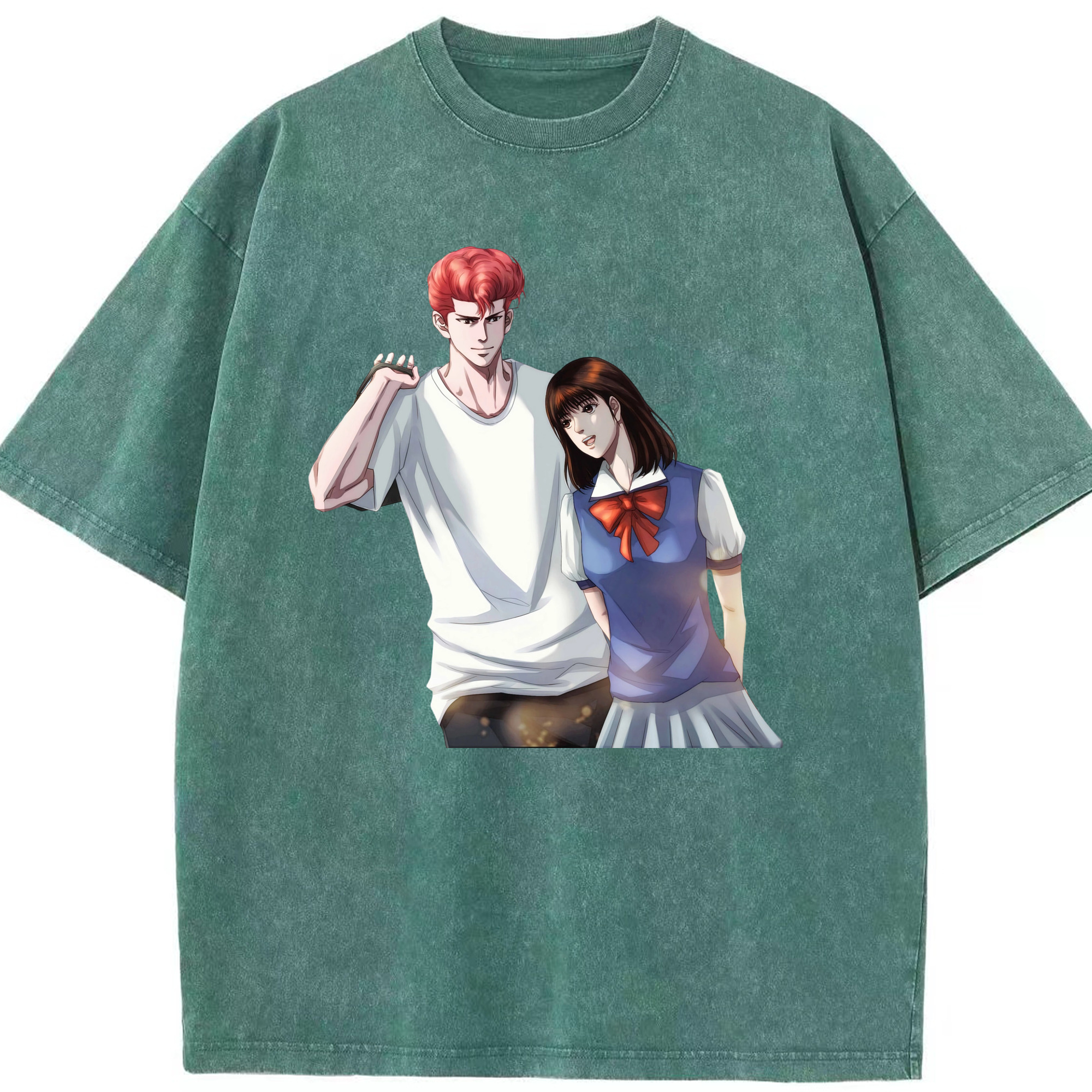 （画像用） SLAM DUNK／スラムダンク 綿100% ヴィンテージ風 半袖Tシャツ（フロントプリント）